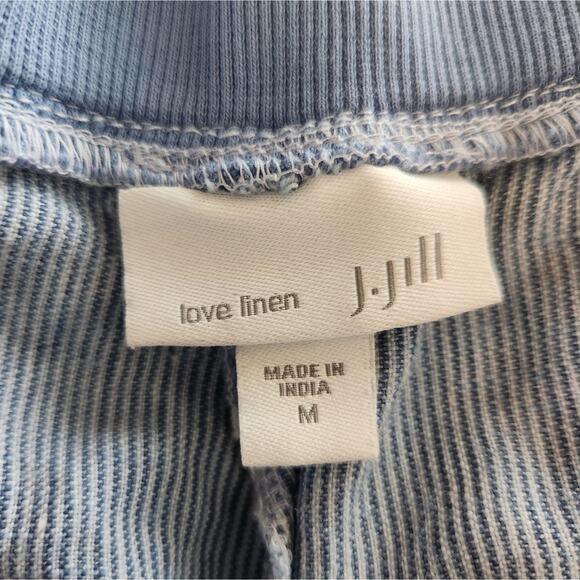 J. Jill Love Linen Striped Pull On Pants Medium - Picture 7 of 7
